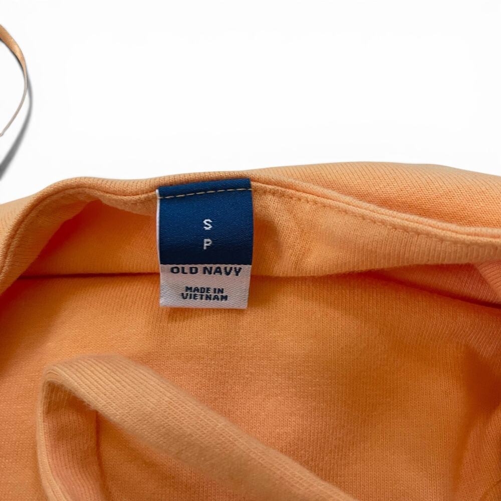 Old Navy Sunfish Orange Midi Dress Small Cotton Fit Flare Summer Sundress‎ - Picture 2 of 8